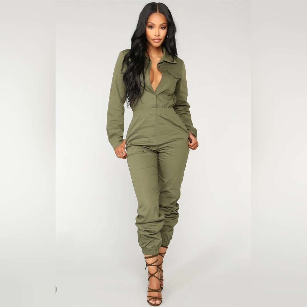 Fashion Nova Aviator Jumpsuit